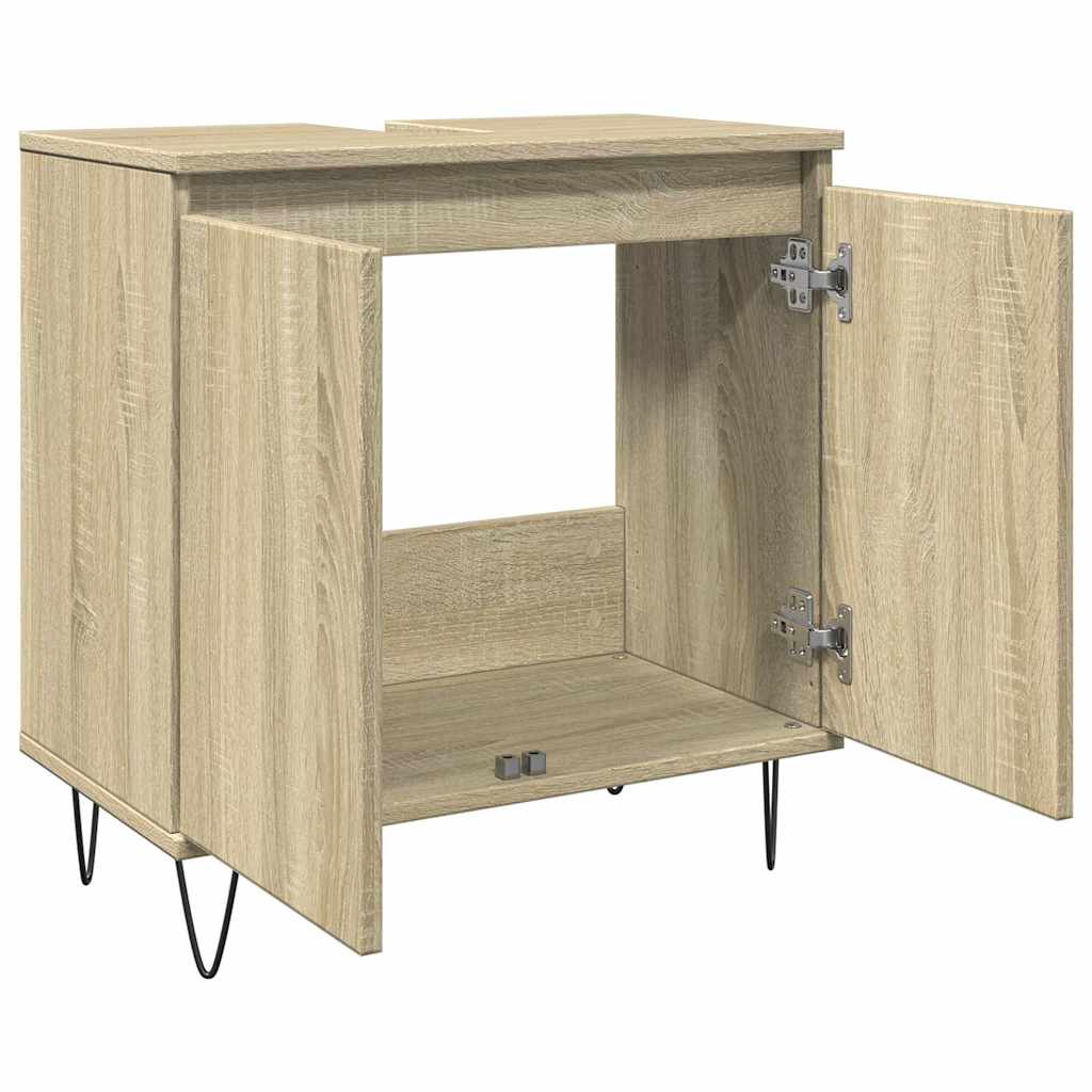 Koupelnová Skříňka Dub Sonoma 58 X 33 X 60 Cm Kompozitní Dřevo
