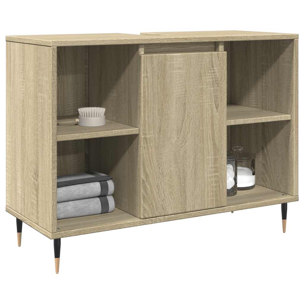Koupelnová Skříňka Dub Sonoma 80 X 33 X 60 Cm Kompozitní Dřevo