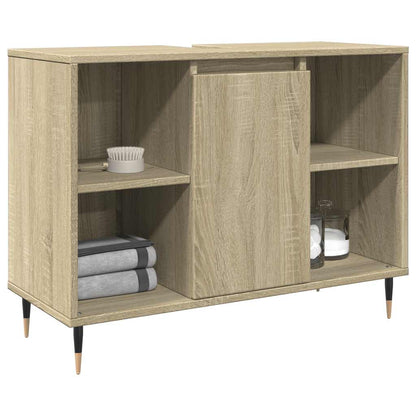 Koupelnová Skříňka Dub Sonoma 80 X 33 X 60 Cm Kompozitní Dřevo