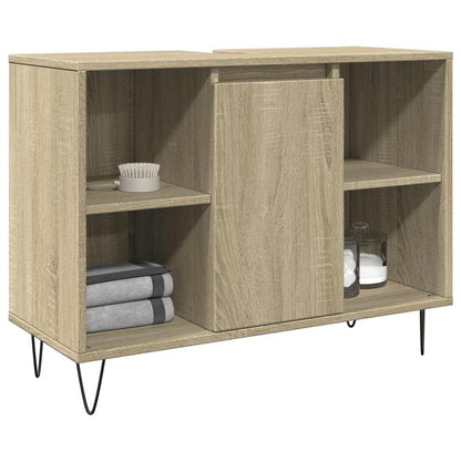 Koupelnová Skříňka Dub Sonoma 80 X 33 X 60 Cm Kompozitní Dřevo