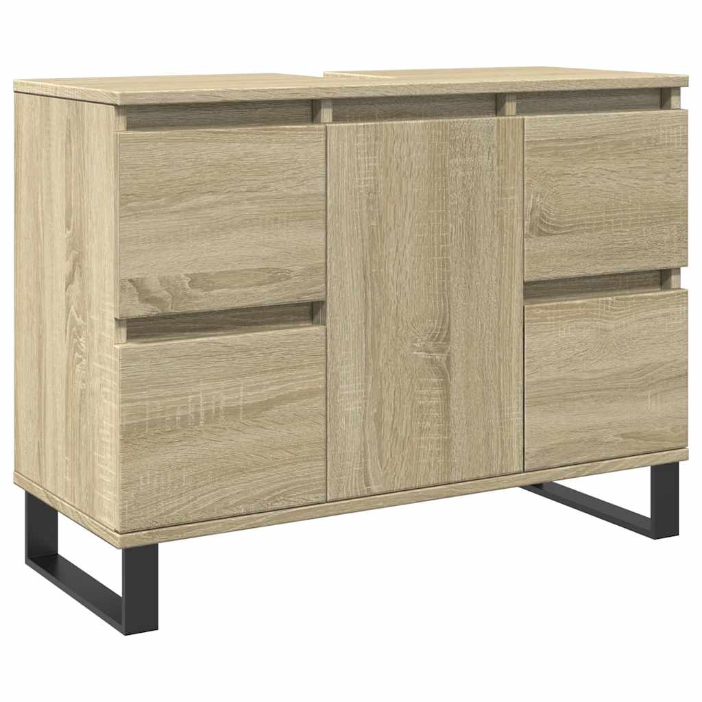 Koupelnová Skříňka Dub Sonoma 80 X 33 X 60 Cm Kompozitní Dřevo