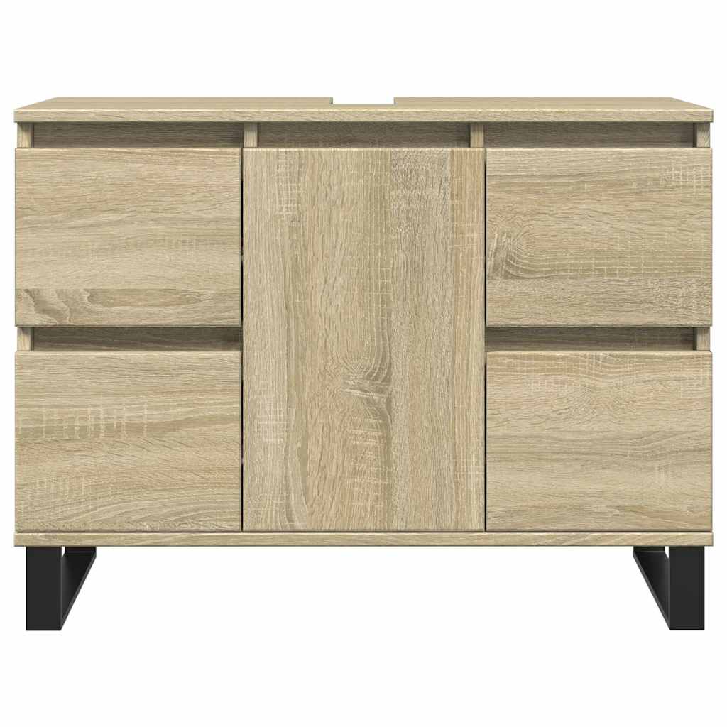 Koupelnová Skříňka Dub Sonoma 80 X 33 X 60 Cm Kompozitní Dřevo