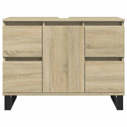 Koupelnová Skříňka Dub Sonoma 80 X 33 X 60 Cm Kompozitní Dřevo