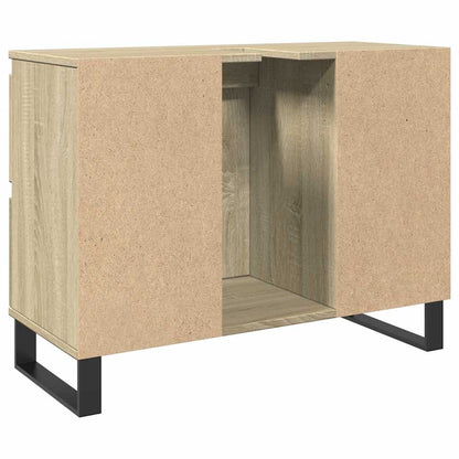 Koupelnová Skříňka Dub Sonoma 80 X 33 X 60 Cm Kompozitní Dřevo
