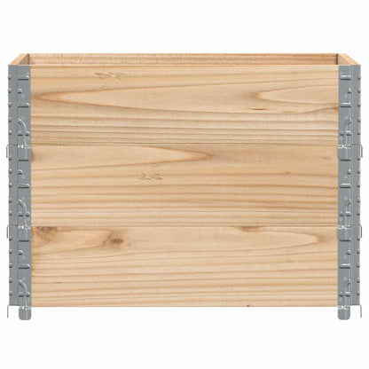 Paletové Nástavce 3 Ks 80 X 60 Cm Masivní Borové Dřevo