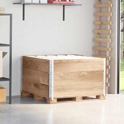 Paletový Nástavec Šedý Masivní Borové Dřevo