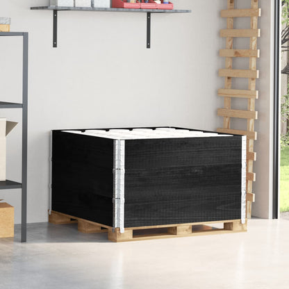 Paletový Nástavec Šedý Masivní Borové Dřevo