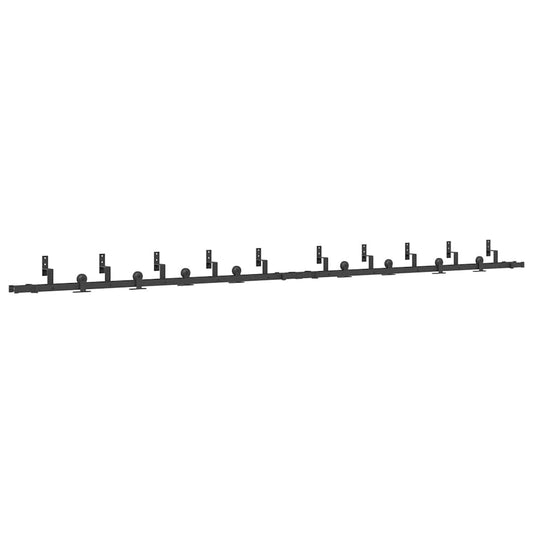 Sada Příslušenství Pro Posuvné Dveře 427 Cm Ocelová Černá