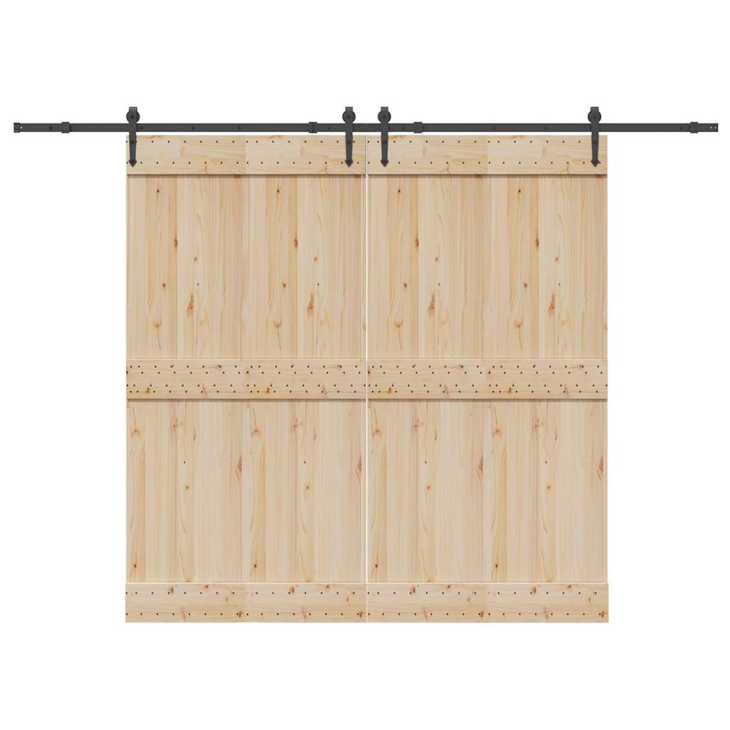 Sada Příslušenství Pro Posuvné Dveře 427 Cm Ocelová Černá