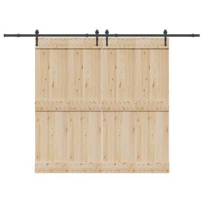 Sada Příslušenství Pro Posuvné Dveře 427 Cm Ocelová Černá