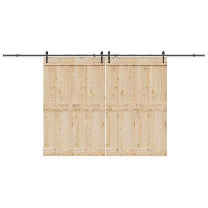 Sada Příslušenství Pro Posuvné Dveře 427 Cm Ocelová Černá