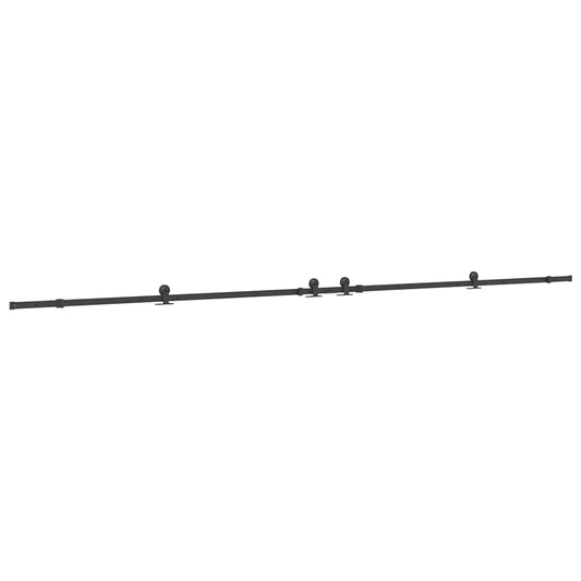 Sada Příslušenství Pro Posuvné Dveře 427 Cm Ocelová Černá