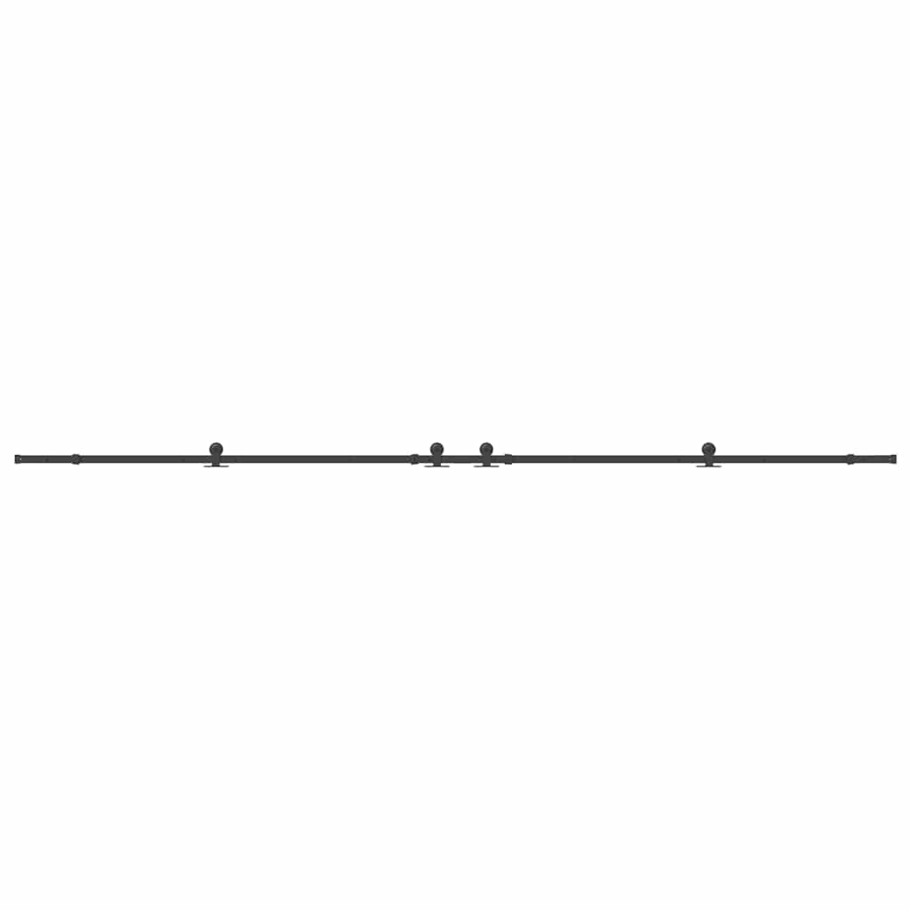 Sada Příslušenství Pro Posuvné Dveře 427 Cm Ocelová Černá