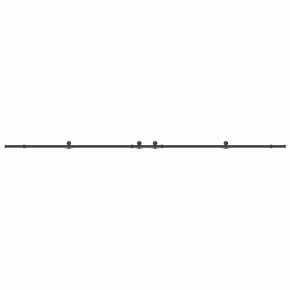Sada Příslušenství Pro Posuvné Dveře 427 Cm Ocelová Černá