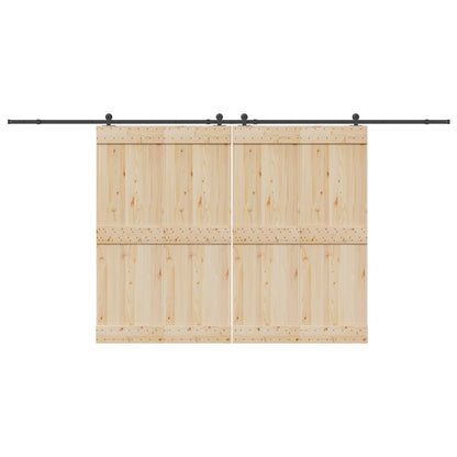 Sada Příslušenství Pro Posuvné Dveře 427 Cm Ocelová Černá