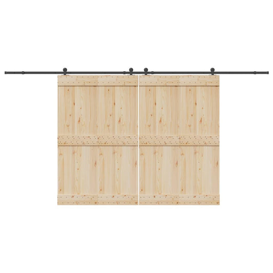 Sada Příslušenství Pro Posuvné Dveře 427 Cm Ocelová Černá