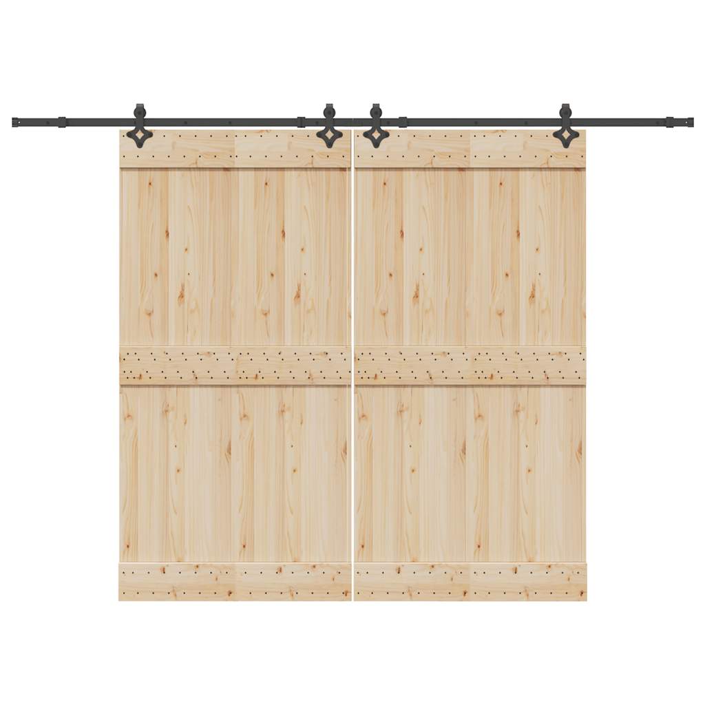 Sada Příslušenství Pro Posuvné Dveře 427 Cm Ocelová Černá