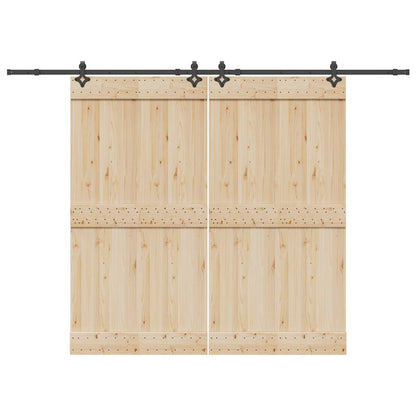 Sada Příslušenství Pro Posuvné Dveře 427 Cm Ocelová Černá