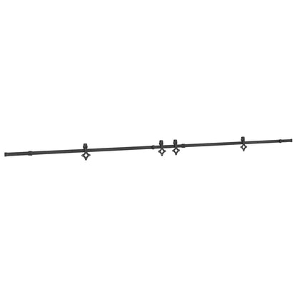 Sada Příslušenství Pro Posuvné Dveře 427 Cm Ocelová Černá