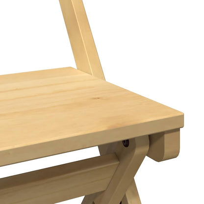 5Dílný Jídelní Set Butterfly Corona Skládací Hnědý Borovice