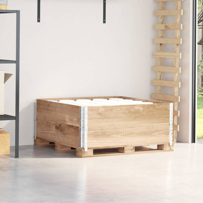 Paletový Nástavec Šedý Masivní Borové Dřevo