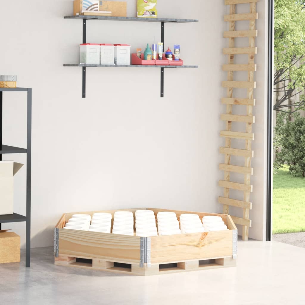 Vyvýšený Záhon Šestiúhelník Šedý Masivní Borovice