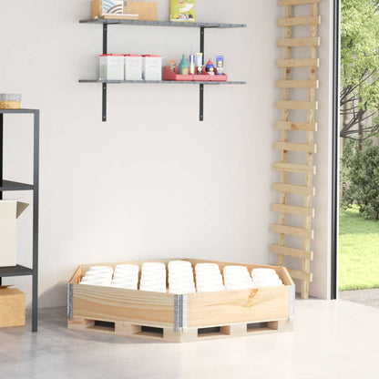 Vyvýšený Záhon Šestiúhelník Šedý Masivní Borovice