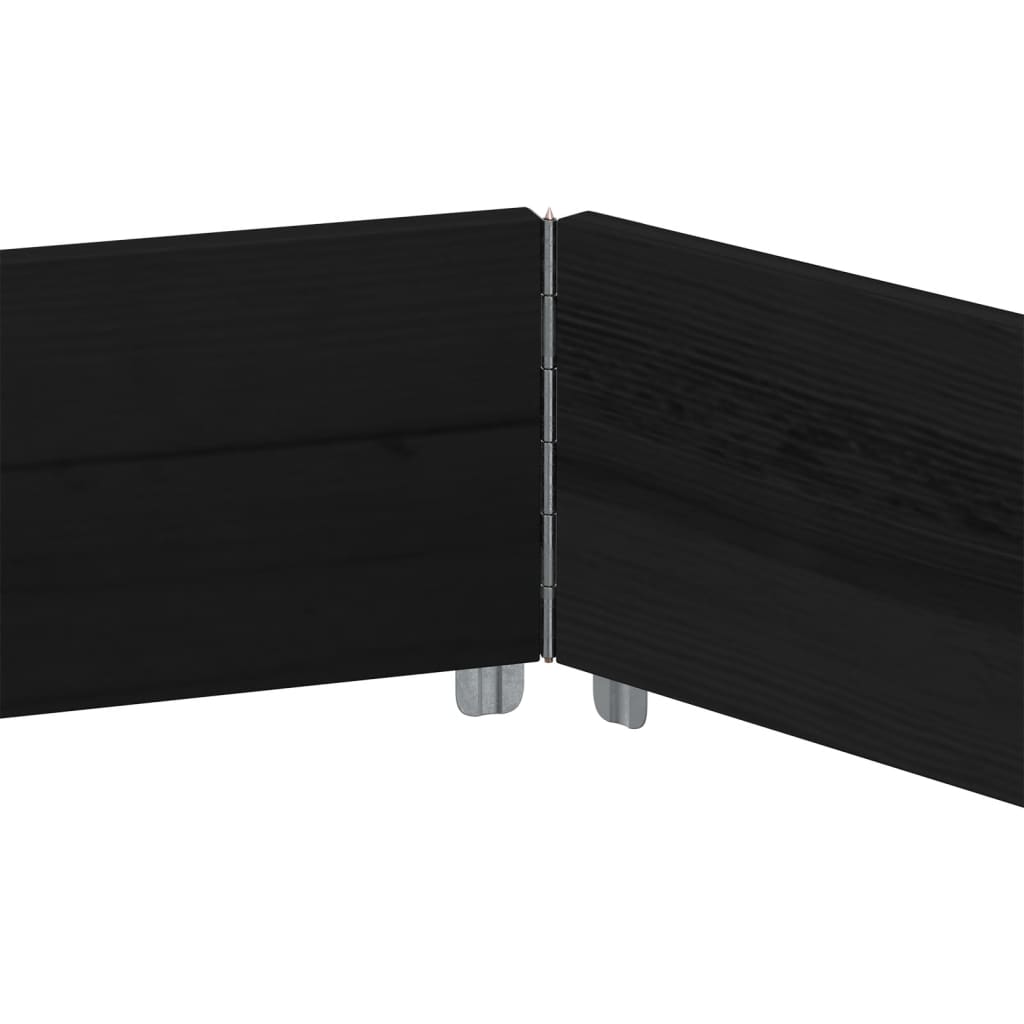 Vyvýšený Záhon Šestiúhelník Černý Masivní Borovice