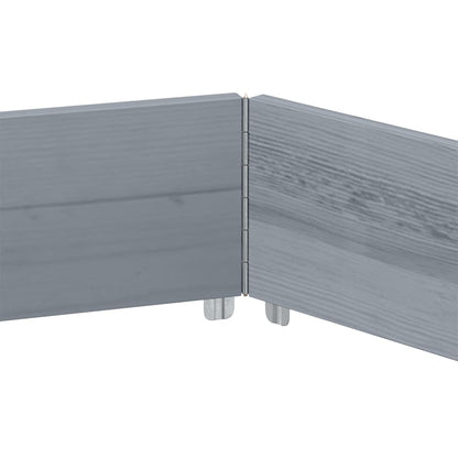 Vyvýšený Záhon Šestiúhelník Šedý Masivní Borovice