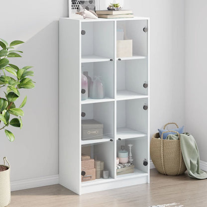 Highboard S Dvířky 68 X 37 X 142 Cm Kompozitní Dřevo
