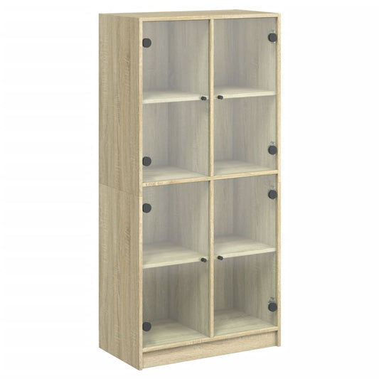 Highboard S Dvířky 68 X 37 X 142 Cm Kompozitní Dřevo