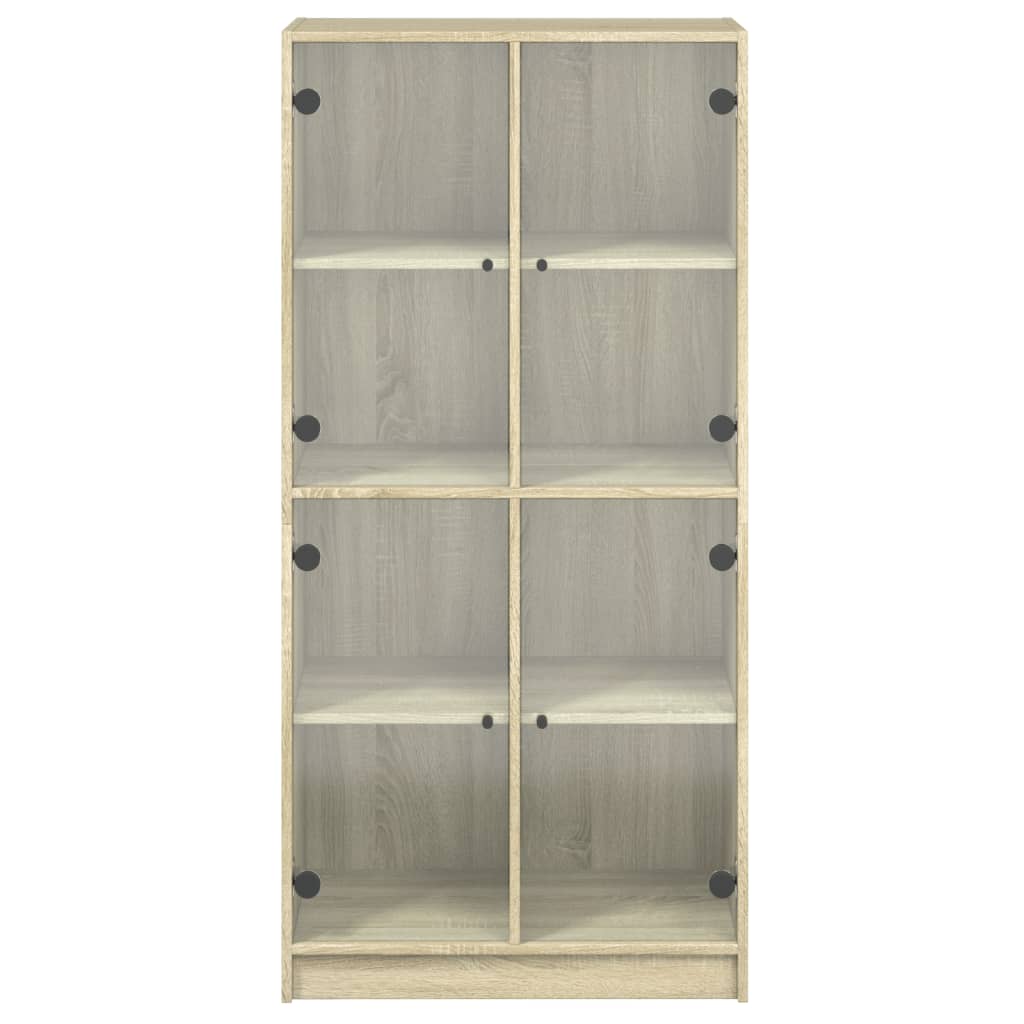 Highboard S Dvířky 68 X 37 X 142 Cm Kompozitní Dřevo