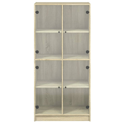 Highboard S Dvířky 68 X 37 X 142 Cm Kompozitní Dřevo