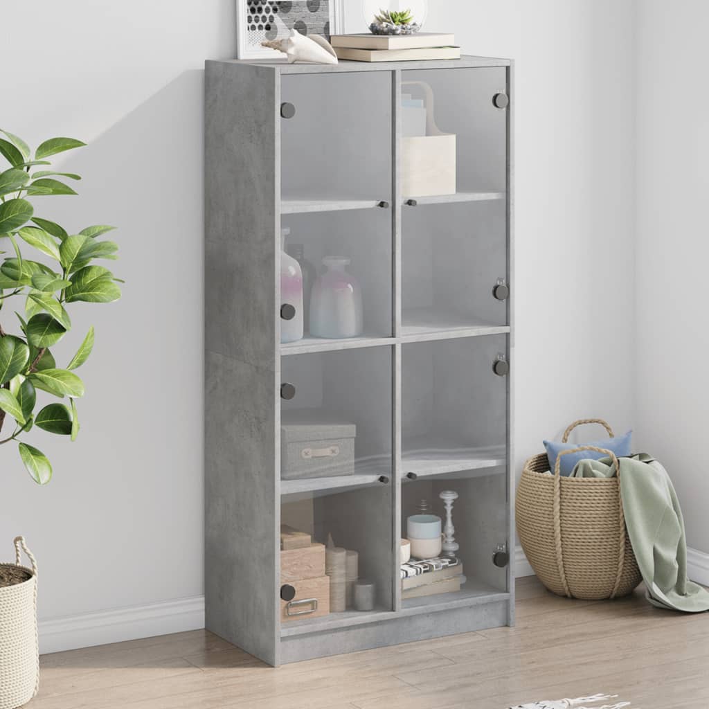 Highboard S Dvířky 68 X 37 X 142 Cm Kompozitní Dřevo