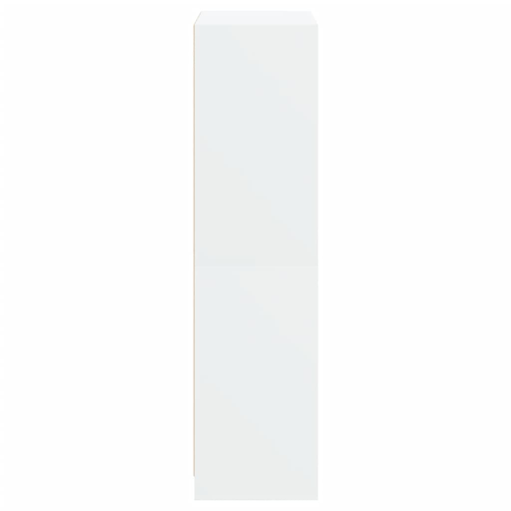 Highboard s dvířky bílý 68 x 37 x 142 cm kompozitní dřevo