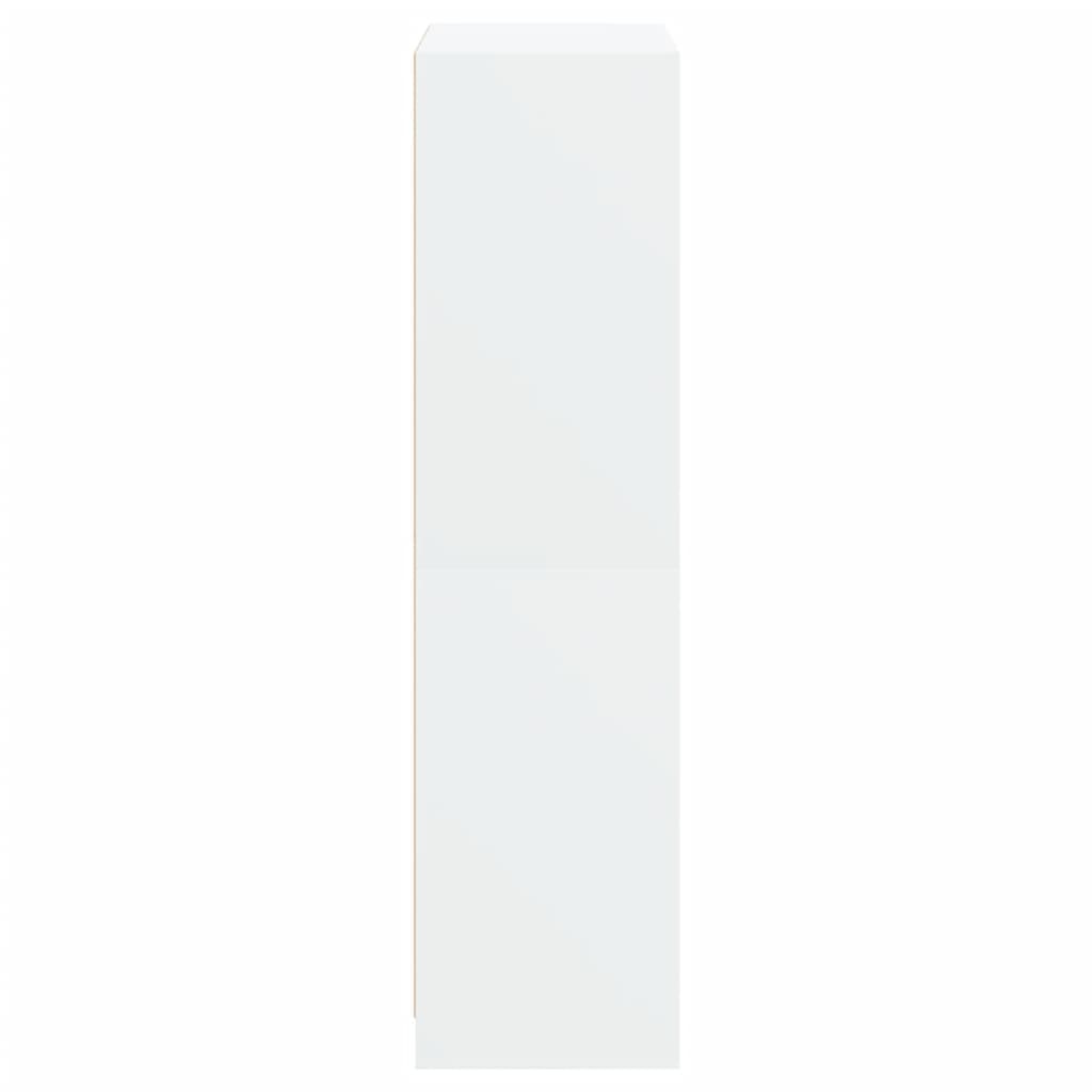 Highboard S Dvířky Bílý 68 X 37 X 142 Cm Kompozitní Dřevo