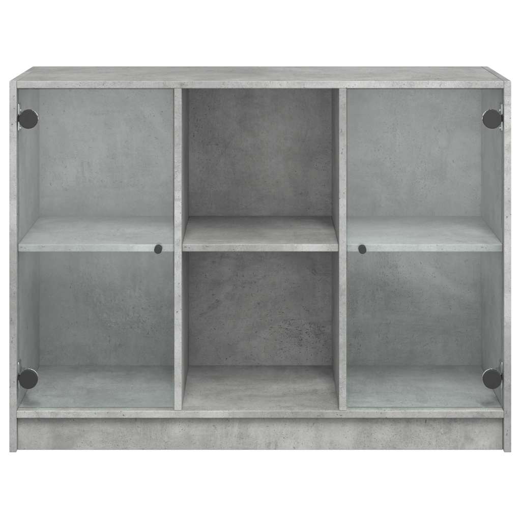Příborník Betonově Šedý 102 X 37 X 75,5 Cm Kompozitní Dřevo