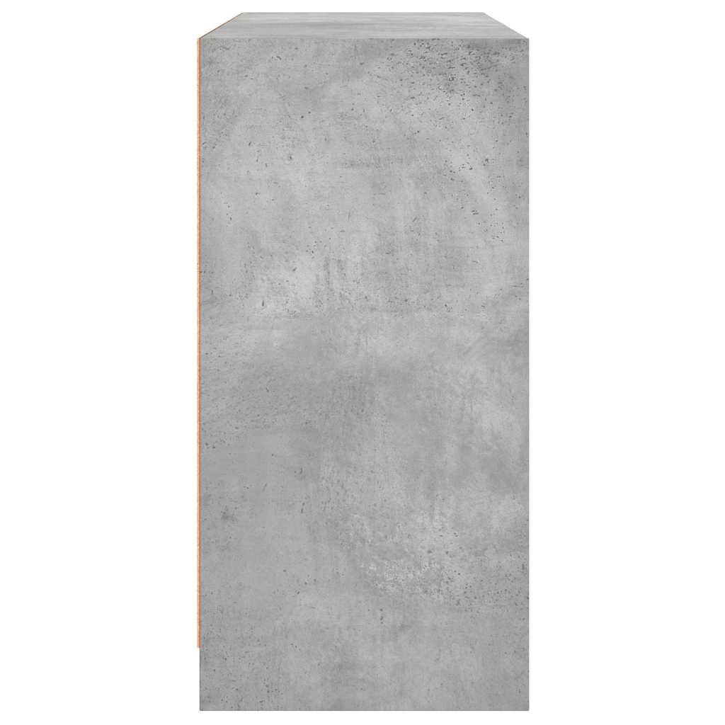 Příborník Betonově Šedý 102 X 37 X 75,5 Cm Kompozitní Dřevo