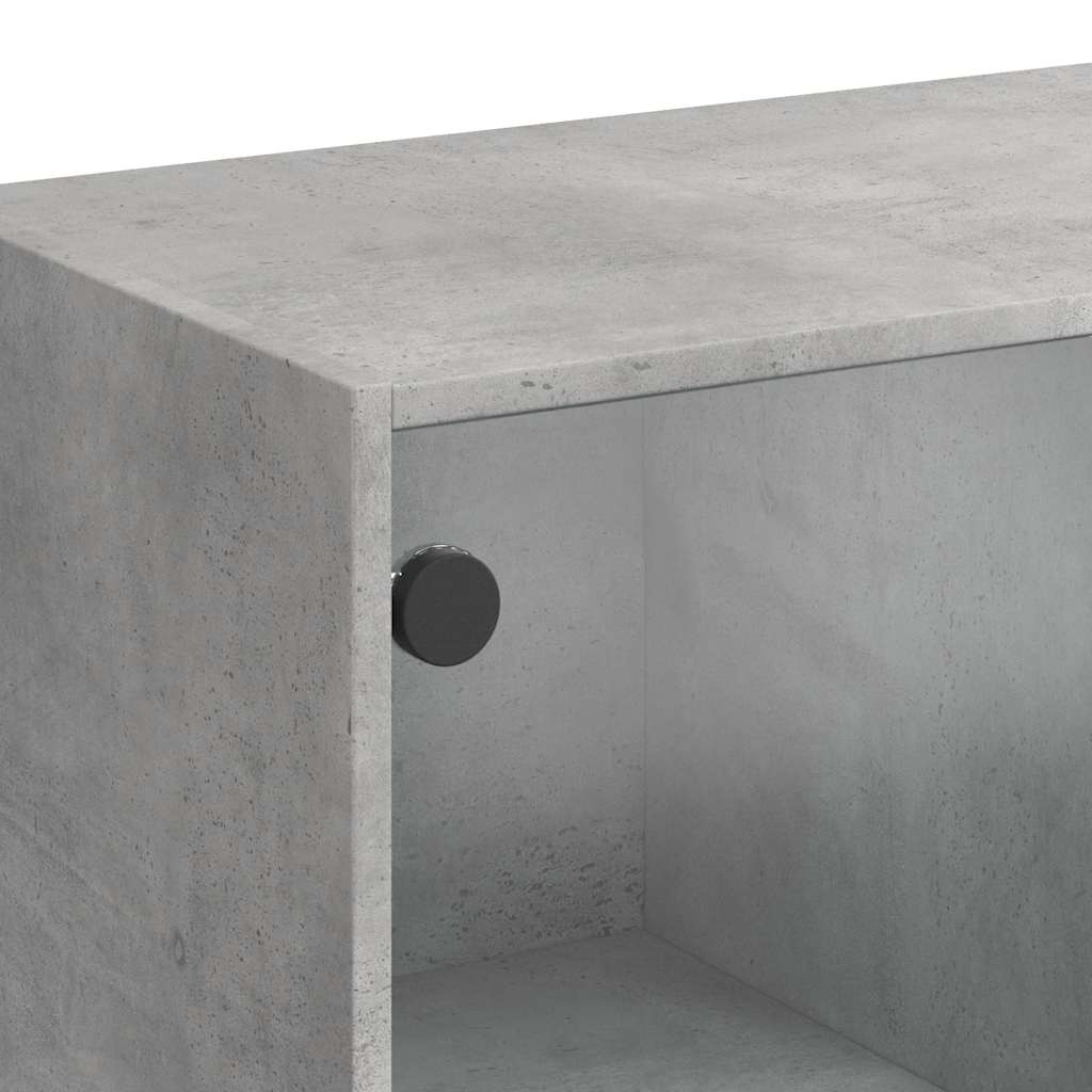 Příborník Betonově Šedý 102 X 37 X 75,5 Cm Kompozitní Dřevo