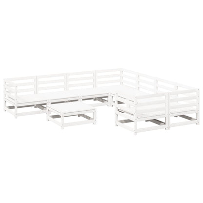 9Dílná Zahradní Sedací Souprava Masivní Borové Dřevo