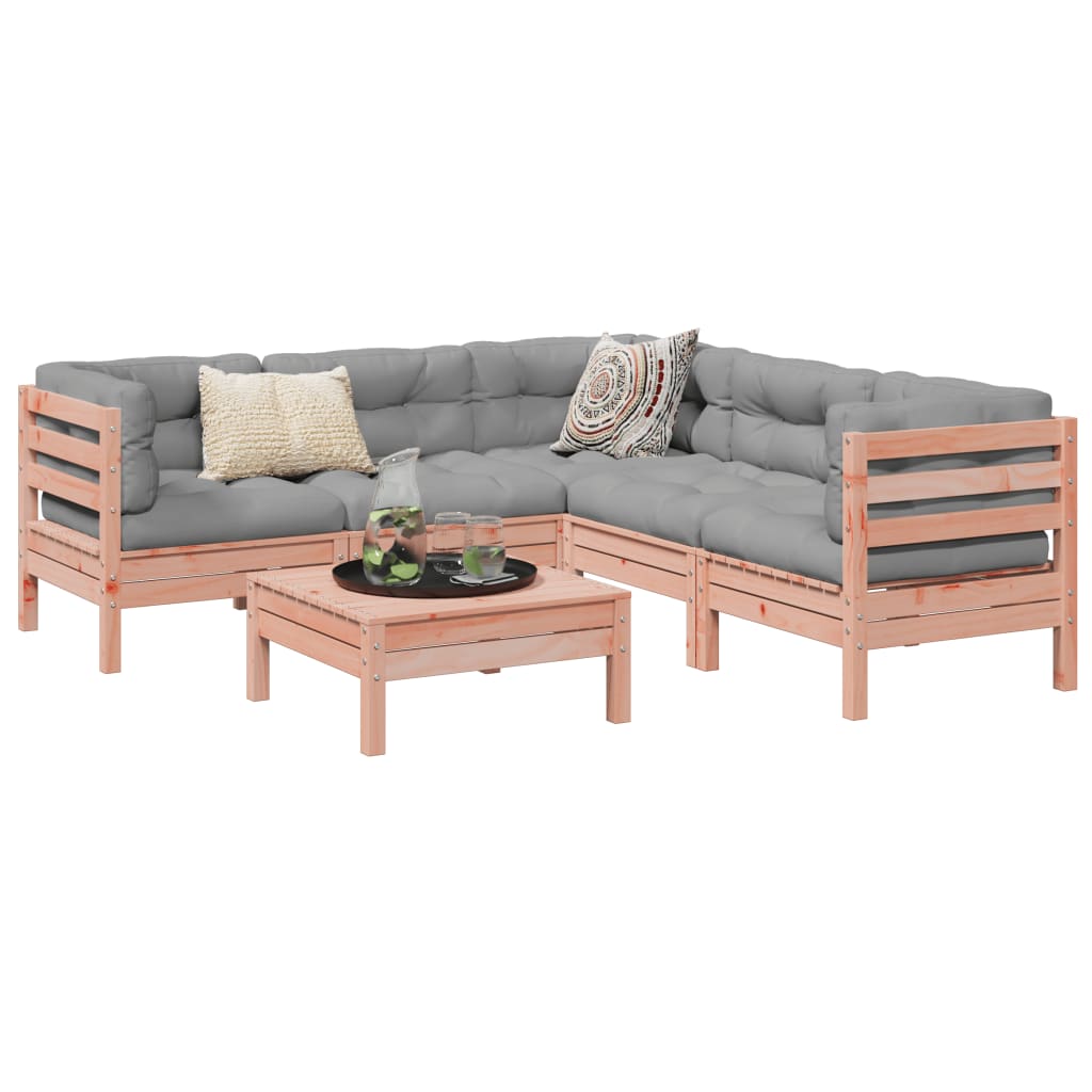 6Dílná Zahradní Sedací Souprava A Podušky Impregnovaná Borovice