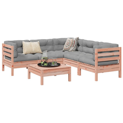 6Dílná Zahradní Sedací Souprava A Podušky Impregnovaná Borovice