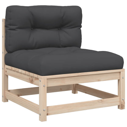 7Dílná Zahradní Sedací Souprava S Poduškami Masivní Borovice