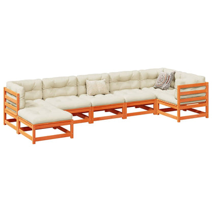 7Dílná Zahradní Sedací Souprava Masivní Borovice