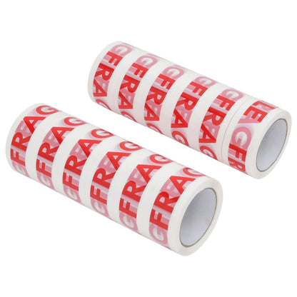 Lepicí Páska 12 Ks S Potiskem Fragile Bílá 48 Mm X 66 M