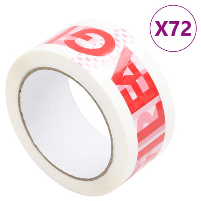 Lepicí Páska 12 Ks S Potiskem Fragile Bílá 48 Mm X 66 M