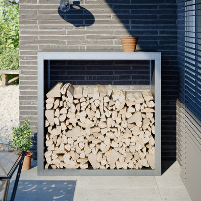 Stojan Na Palivové Dřevo Černý Ocel