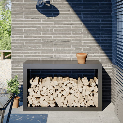 Stojan Na Palivové Dřevo Černý Ocel