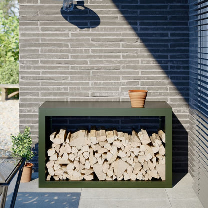 Stojan Na Palivové Dřevo Černý Ocel