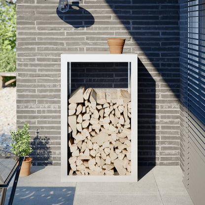 Stojan Na Palivové Dřevo Černý Ocel